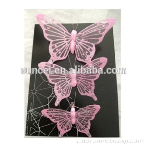 Silk Butterfly Fridge Magnets Home Decorations